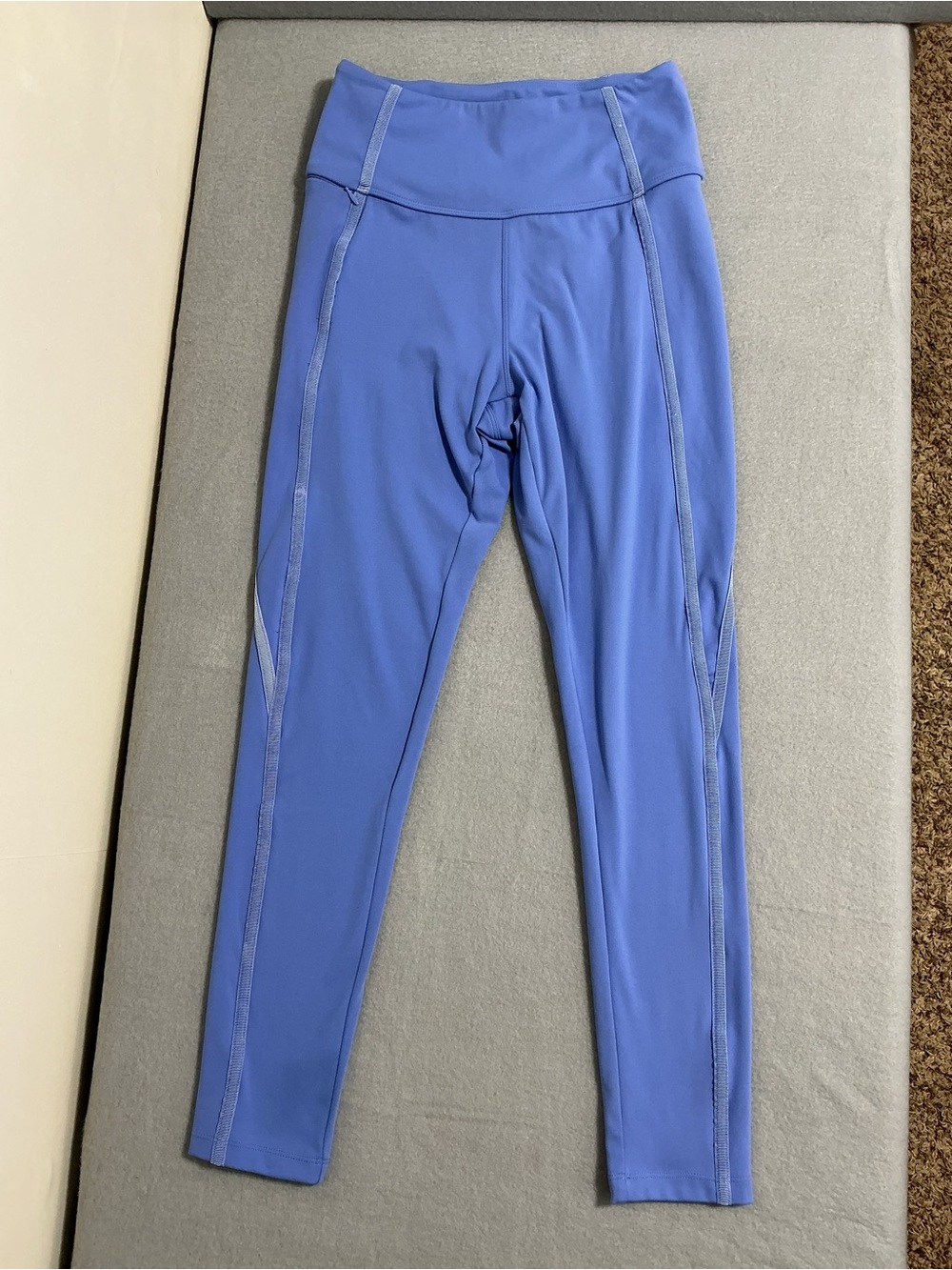 Danskin Women’s Small Blue High Rise Performance Leggings Side Zip Pocket